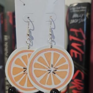 Handmade Citrus-Inspired Dangle Earrings